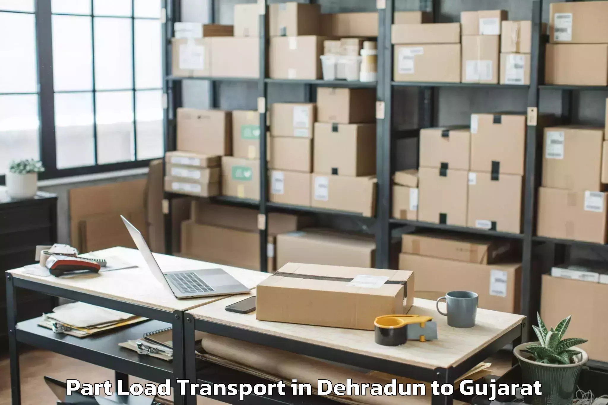 Expert Dehradun to Ranavav Part Load Transport